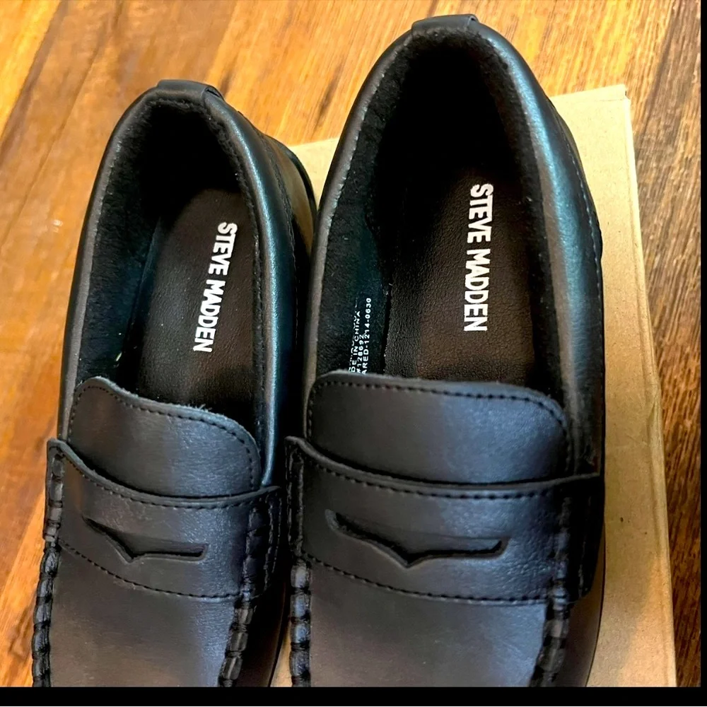 Steve Madden Jared Loafers Leather Dress Slip On Classic Loafers Designer Sz 12T